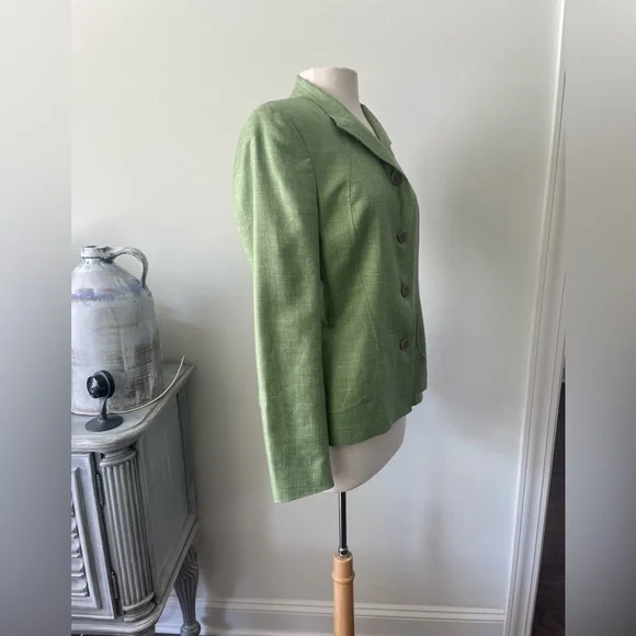 ZANELLA PLATINUM LORO PIANA FABRIC JACKET Size 8 - Picture 3 of 14